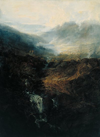 Ochtend tussen de Coniston Fells, Cumberland door Joseph Mallord William Turner